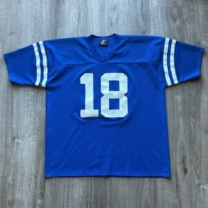 Vintage Logo Athletic Peyton Manning 18 Indianapolis Colts Football Jersey XXL